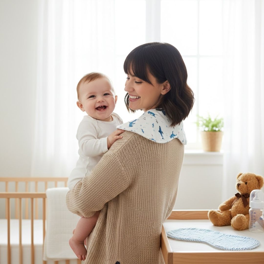Baby Shark Organic Burp Cloth Set 023
